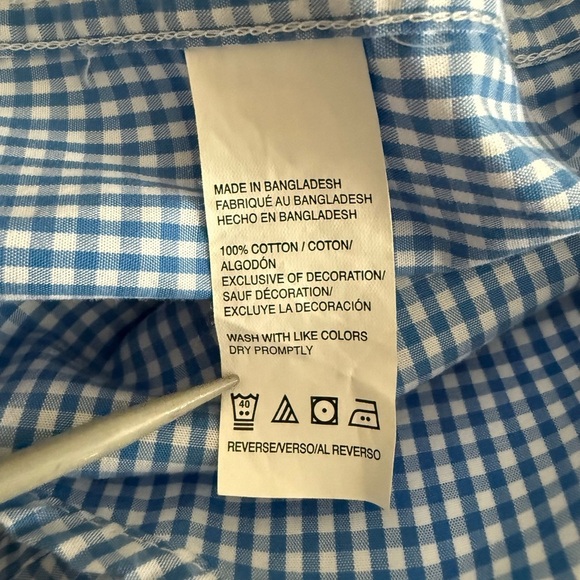 Izod Gingham Shirt - Picture 8 of 9